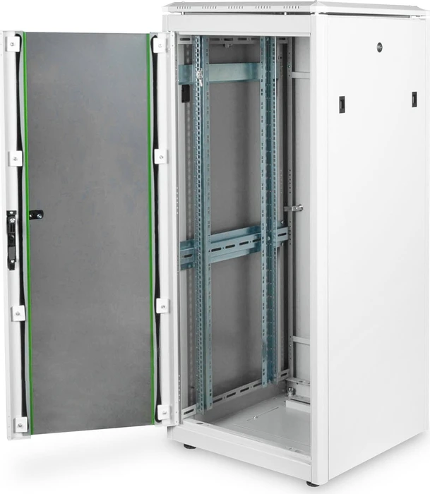 Digitus Professional Unique Serie Serverschrank 26HE, Sicherheitsglastür, IP2X, grau, 600mm tief