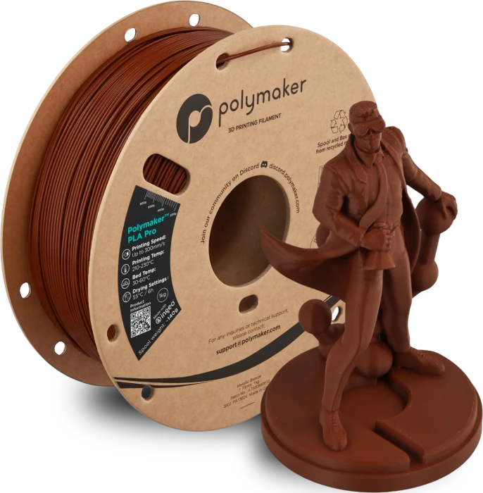Polymaker PLA, Metallic Bronze, Spule, 1.75mm, 1.00kg