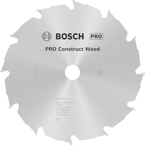 Bosch Professional PRO Construct Wood Kreissägeblatt 12Z, 190x2.6x20mm, 1 Stück
