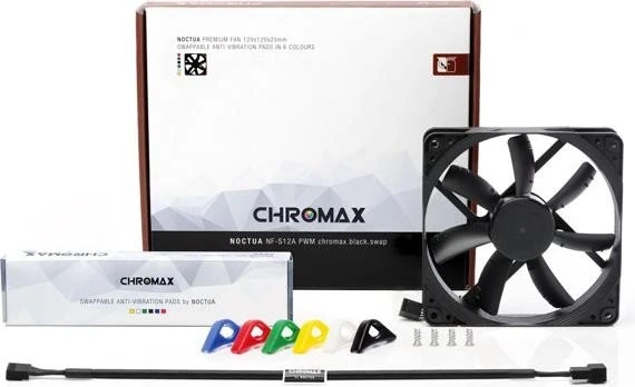 Noctua NF-S12A PWM chromax.black.swap, 120mm