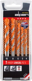 Alpen Profi Ziegel PZ5 Hohlziegelbohrer-Sortiment, 5-tlg.