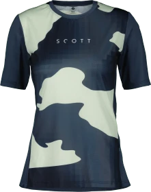 Scott Trail Vertic Trikot kurzarm metal blue/fresh green (Damen)