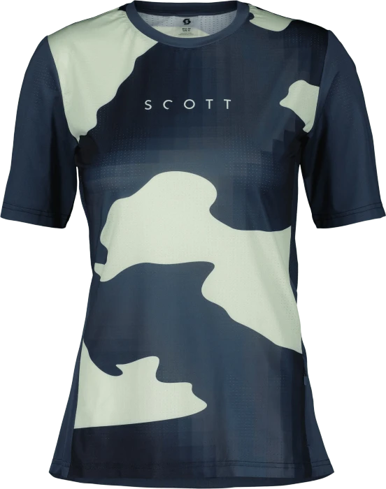 Scott Trail Vertic Trikot kurzarm metal blue/fresh green (Damen)