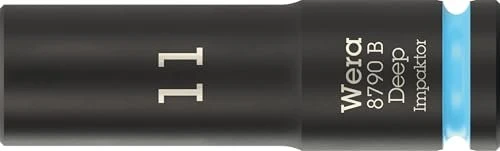 Wera 8790 B Impaktor Deep Außensechskant Steckschlüssel 3/8", 11x63mm