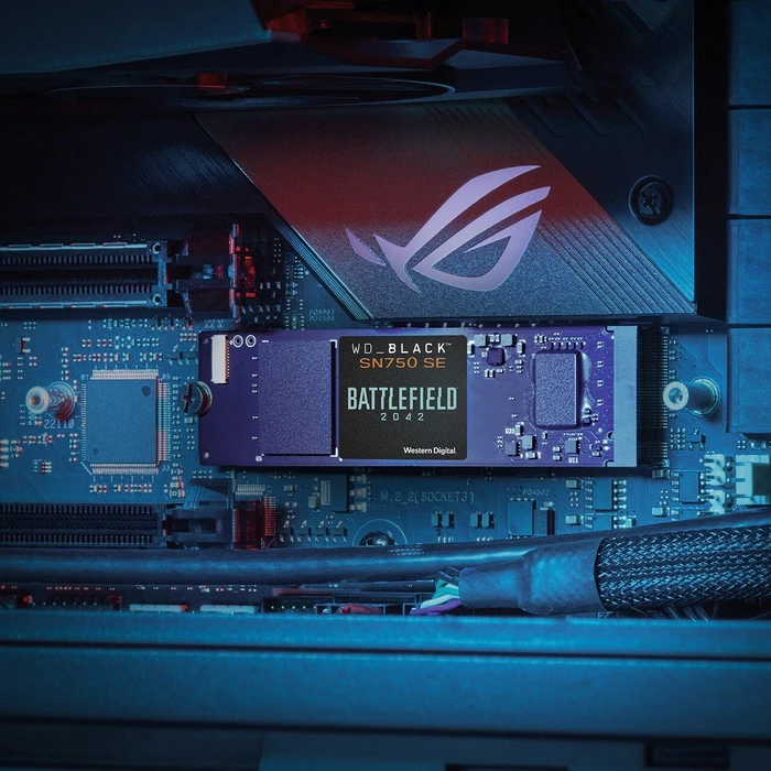 Western Digital WD_BLACK SN750 SE NVMe SSD - Special Edition Battlefield 2042 1TB, M.2 2280 / M-Key / PCIe 4.0 x4