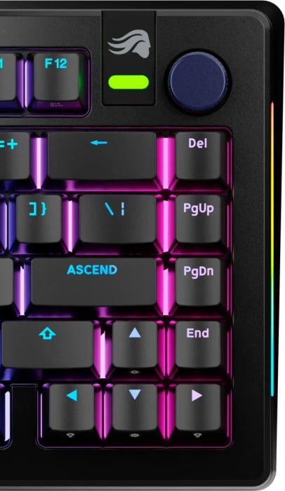 Glorious Gaming Rotary Knob für GMMK 3 PRO Tastatur und GMMK Numpads, Aluminium, Midnight Blue, blau, 1 Taste