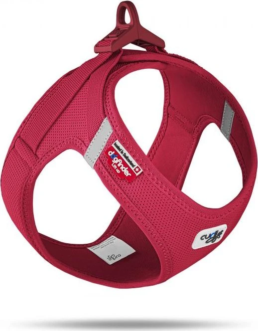 curli Vest Harness Schnalle Air-Mesh, Chihuahua XXXS, rot