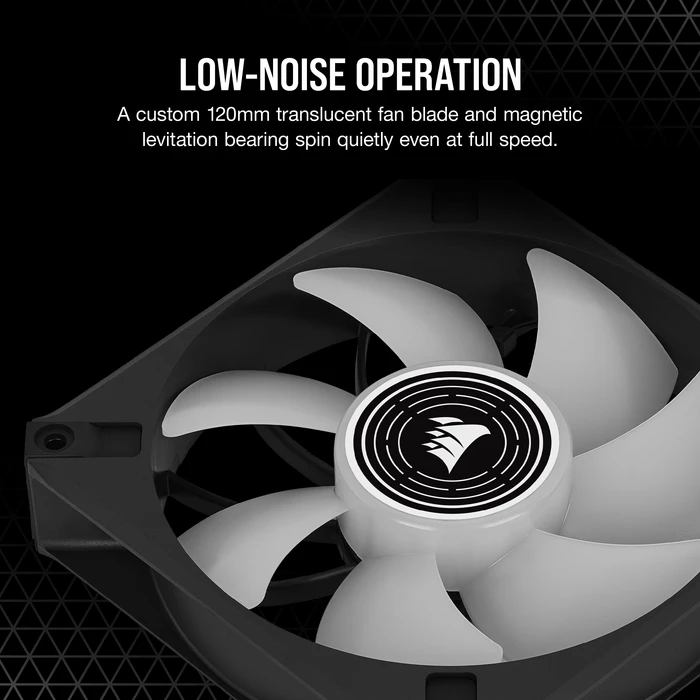 Corsair ML Series ML120 LED Elite White, schwarz, 120mm