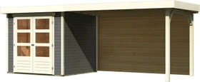 Karibu Askola 2 Gartenhaus inkl. Anbau + Rückwand 2.8m anthrazit