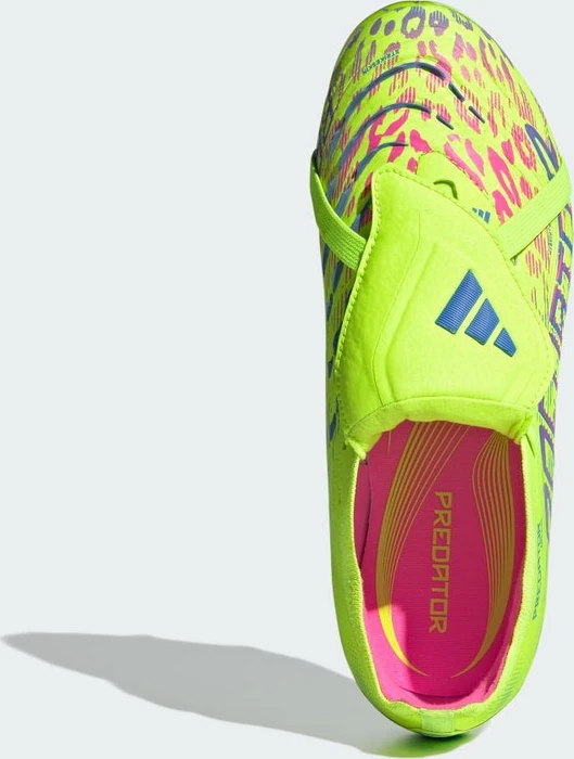 adidas Predator Elite Fold-Over Tongue FG lucid lemon/lucid pink/blue fusion (Junior)