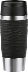 Emsa Travel Mug Waves Isolierbecher 360ml schwarz