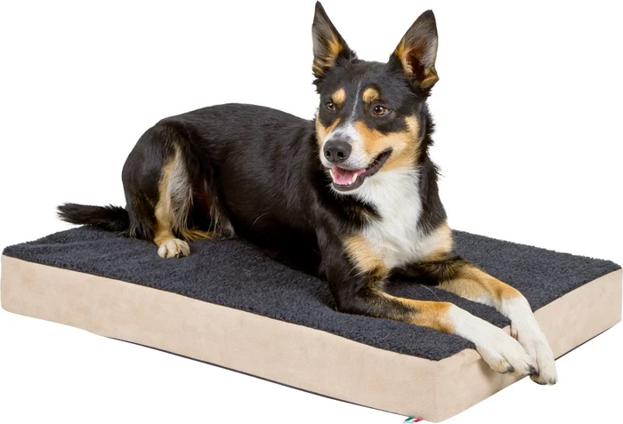 Kerbl Matratze Memory-Foam, 80x50x8cm, beige/anthrazit