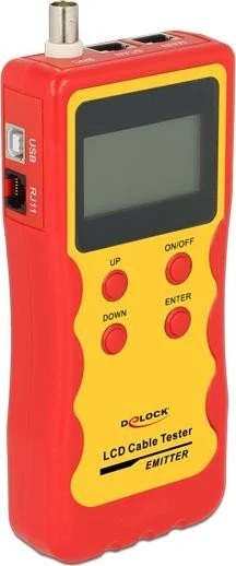 DeLOCK LCD Kabeltester RJ-12/RJ-45/BNC/USB