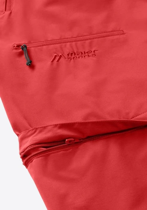 Maier Sports Nata Loop Zip-Off Hose lang red orcher (Damen)