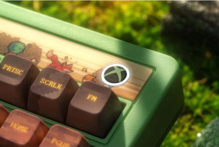 8BitDo Retro 87 Mechanical Keyboard, Forest Wonder, grün, Core Green Tactile, USB/Bluetooth, US