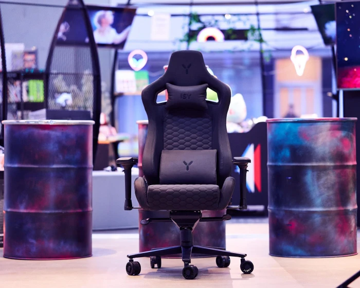 ISY IGC-1000 Gamingstuhl, schwarz