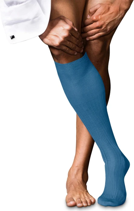 Falke No. 10 Pure Fil d'Écosse Socken nautical (Herren)