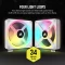Corsair iCUE LINK QX120 RGB Expansion Kit, weiß, 120mm Vorschaubild