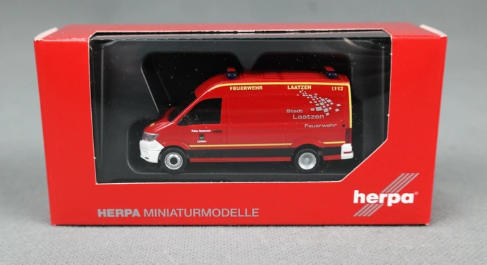 Herpa VW Crafter Kasten Hochdach Freiwillige Feuerwehr Laatzen