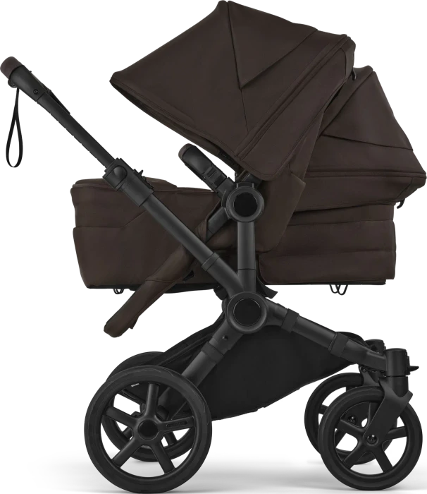 Bugaboo Donkey 6 Duo Gestell schwarz cocoa brown