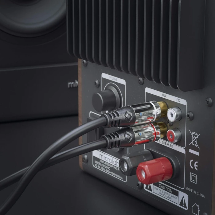 Sonero Premium 1x Cinch auf 2x Cinch Stereo Kabel 3m