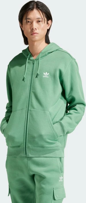adidas Trefoil Essentials Hoodie preloved green/white (Herren)