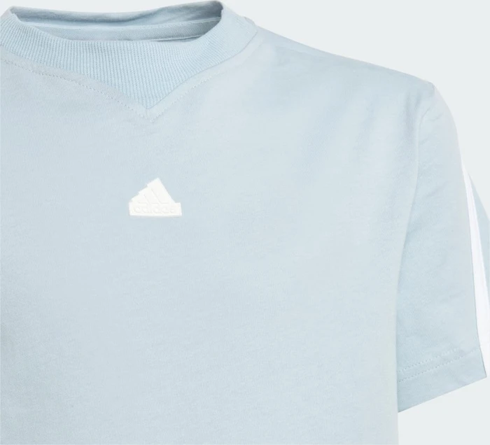 adidas Future Icons 3-Streifen T-Shirt kurzarm wonder blue/white (Junior)