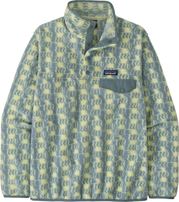Patagonia Lightweight Synchilla Snap-T Pullover sun quilt: blue sage (Damen)