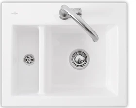 Villeroy & Boch Subway 620x510mm Einbau Becken reversibel stone white