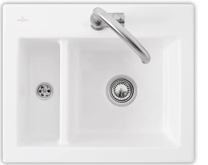 Villeroy & Boch Subway 620x510mm Einbau Becken reversibel stone white
