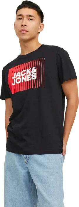 Jack & Jones Logo T-Shirt kurzarm white/print:play 5 (Herren)