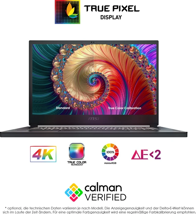 MSI Creator 15 469-A10UH, Carbon Gray, Core i7-10870H, 32GB RAM, 1.02TB SSD, GeForce RTX 3080, DE