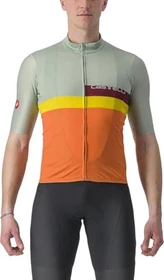 Castelli A Blocco Jersey Trikot kurzarm defender green/dark red bordeaux (Herren)