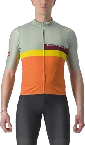 Castelli A Blocco Jersey Trikot kurzarm defender green/dark red bordeaux (Herren)