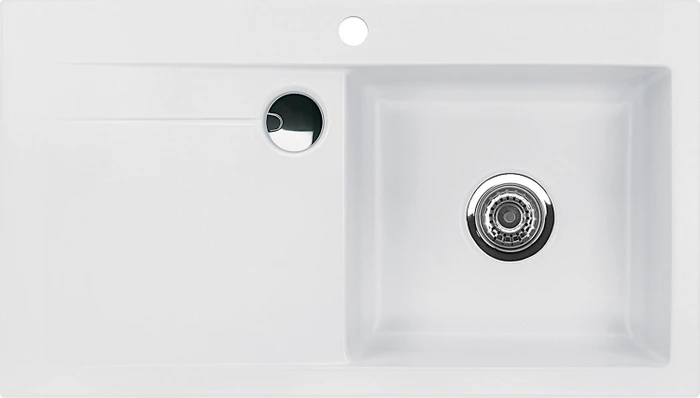 systemceram Stema 90 F Einbau Becken rechts satin