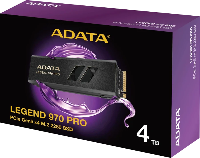 ADATA LEGEND 970 PRO 4TB, M.2 2280 / M-Key / PCIe 5.0 x4, Kühlkörper