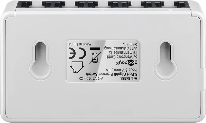 Wentronic goobay Desktop Gigabit Switch, 5x RJ-45