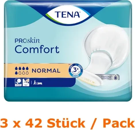 Tena Comfort Normal Hygieneeinlage, 126 Stück (3x 42 Stück)