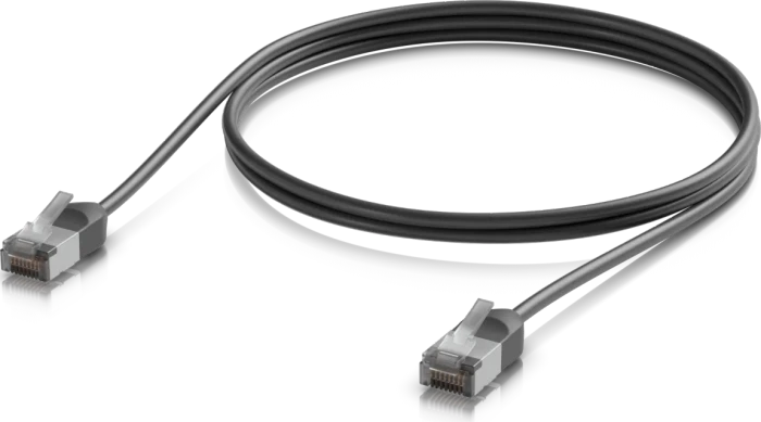 Ubiquiti UniFi Premium Patchkabel Outdoor, Cat6a, RJ-45/RJ-45, 1m, schwarz