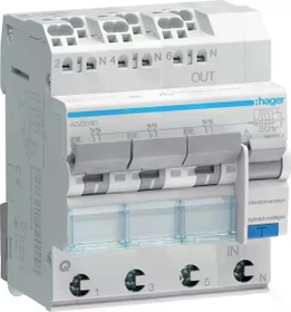Hager Fehlerstrom-Leitungsschutzschalter 3X 1P+N 6kA B-16A 30mA Typ A QuickConnect
