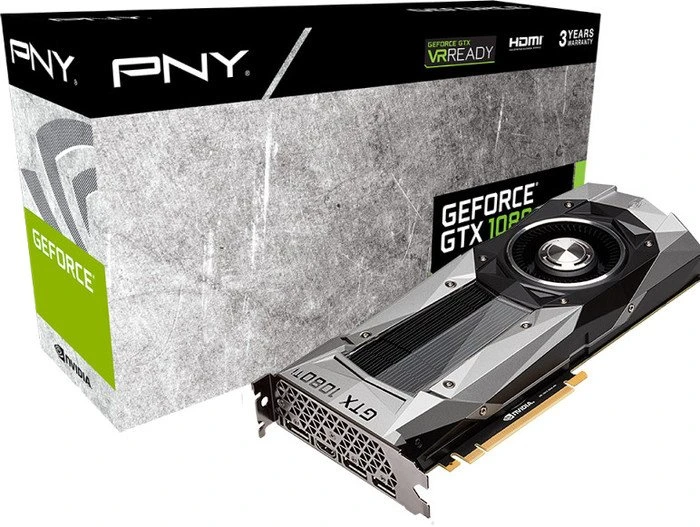 PNY GeForce GTX 1080 Ti Founders Edition, 11GB GDDR5X, HDMI, 3x DP