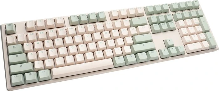 Ducky One 3 PBT, Matcha, grün/weiß, MX BLACK, USB, DE