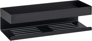 Wenko Turbo-Loc Genova Duschkorb Edelstahl schwarz