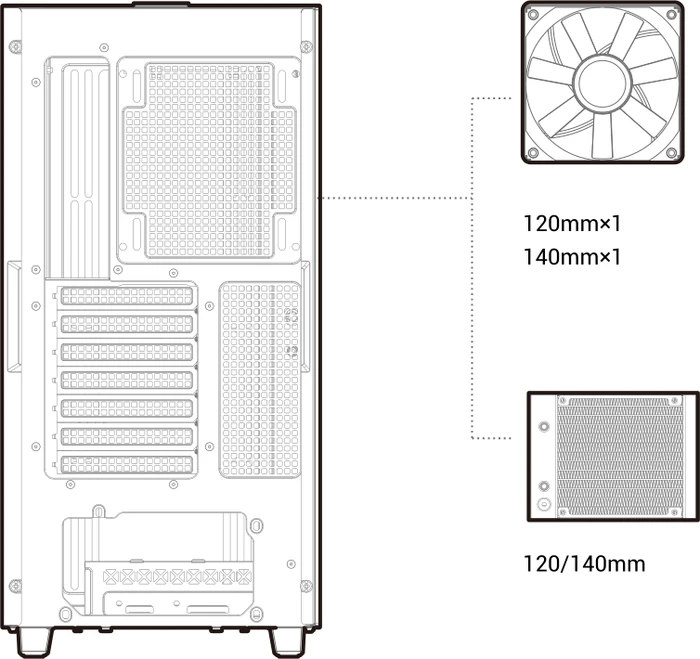 DeepCool CG540, schwarz, Glasfenster