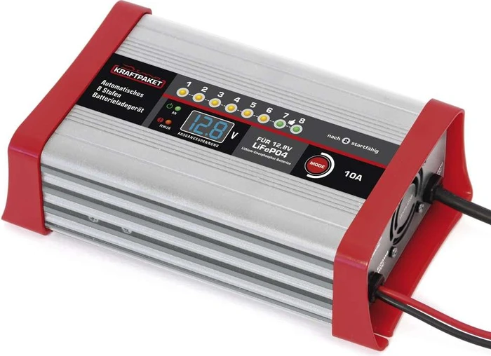 Dino Kraftpaket Batterieladegerät 12.8V 10A für lifepo4-/LFP-Lithium-Batterien