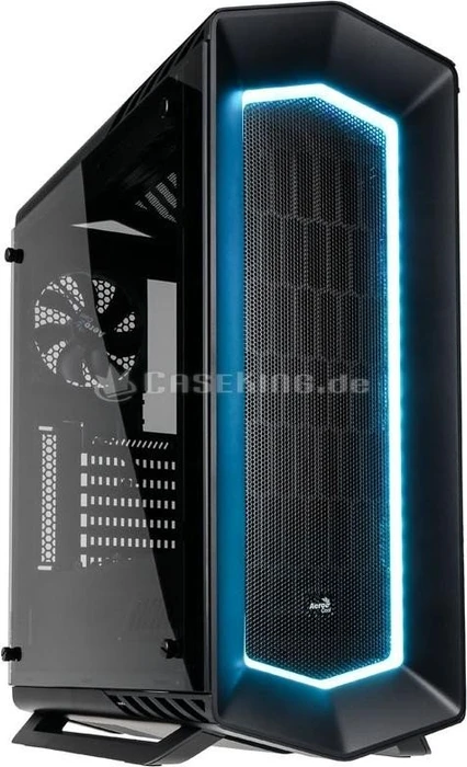 AeroCool Project7 P7-C1 Tempered Glass Edition schwarz, Glasfenster, schallgedämmt