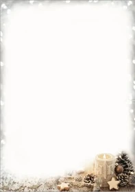Sigel Weihnachtsmotiv Christmas Candle Kunstdruckpapier weiß, A4, 90g/m², 25 Blatt