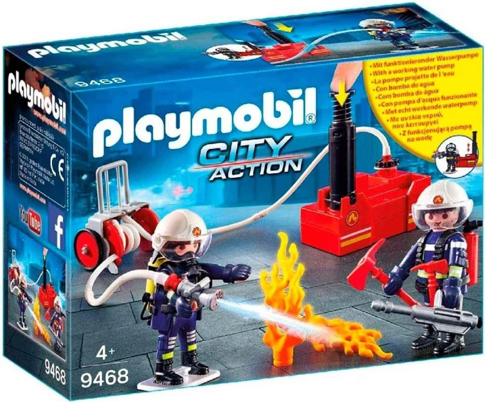 playmobil City Action Feuerwehrmänner mit Löschpumpe