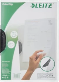 Leitz ColorClip Klemmmappe, A4, schwarz/transparent