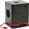 Olympia IOIO SW 1000 Steckdosenwürfel mit integriertem USB-C Ladekabel, 3-fach, 2x USB-C/2x USB-A, 1.5m, schwarz/rot Vorschaubild
